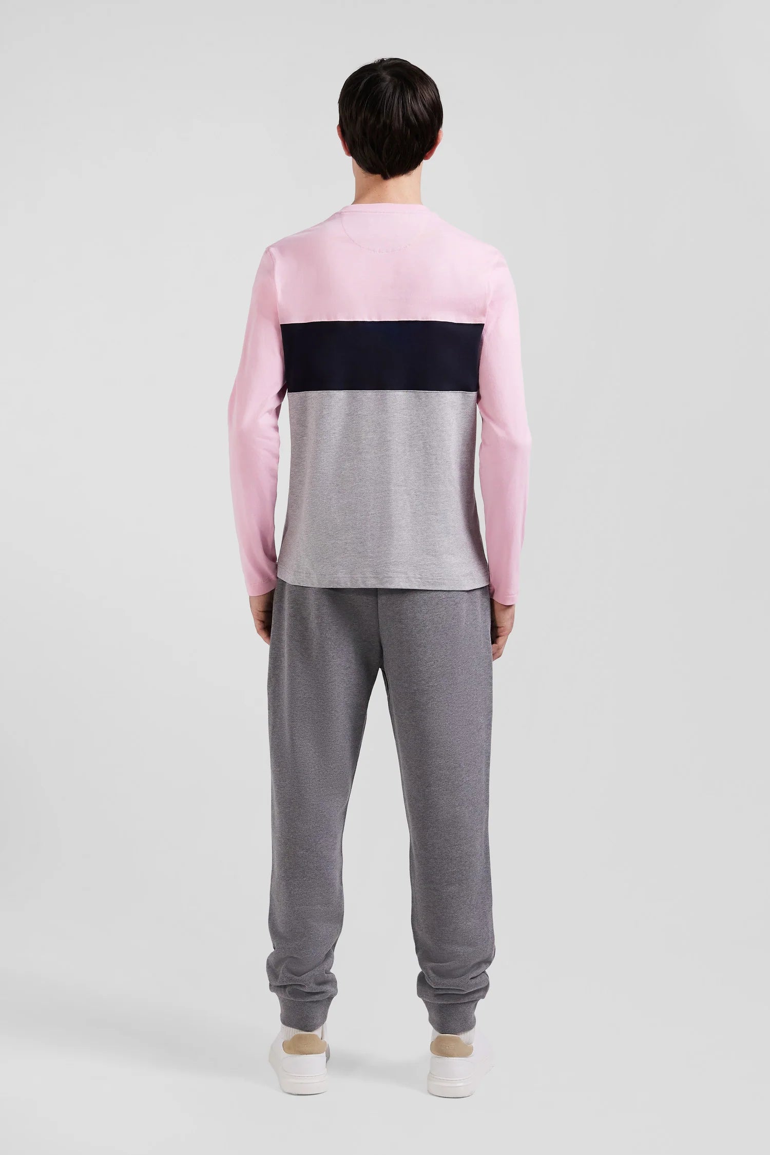 T-Shirt manches longues Eden Park rose pour homme | Georgespaul