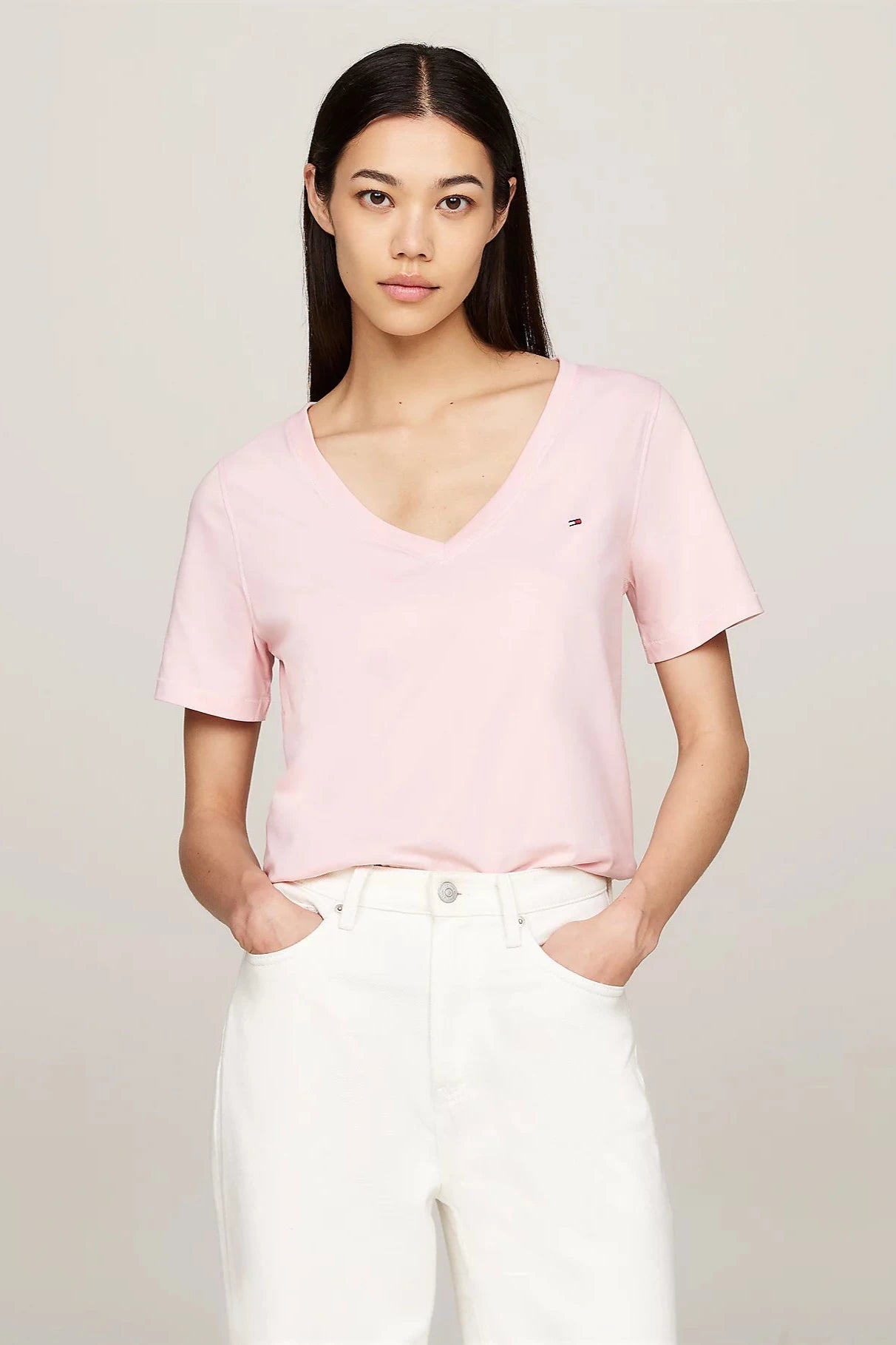 T-Shirt Tommy Hilfiger rose - Georgespaul