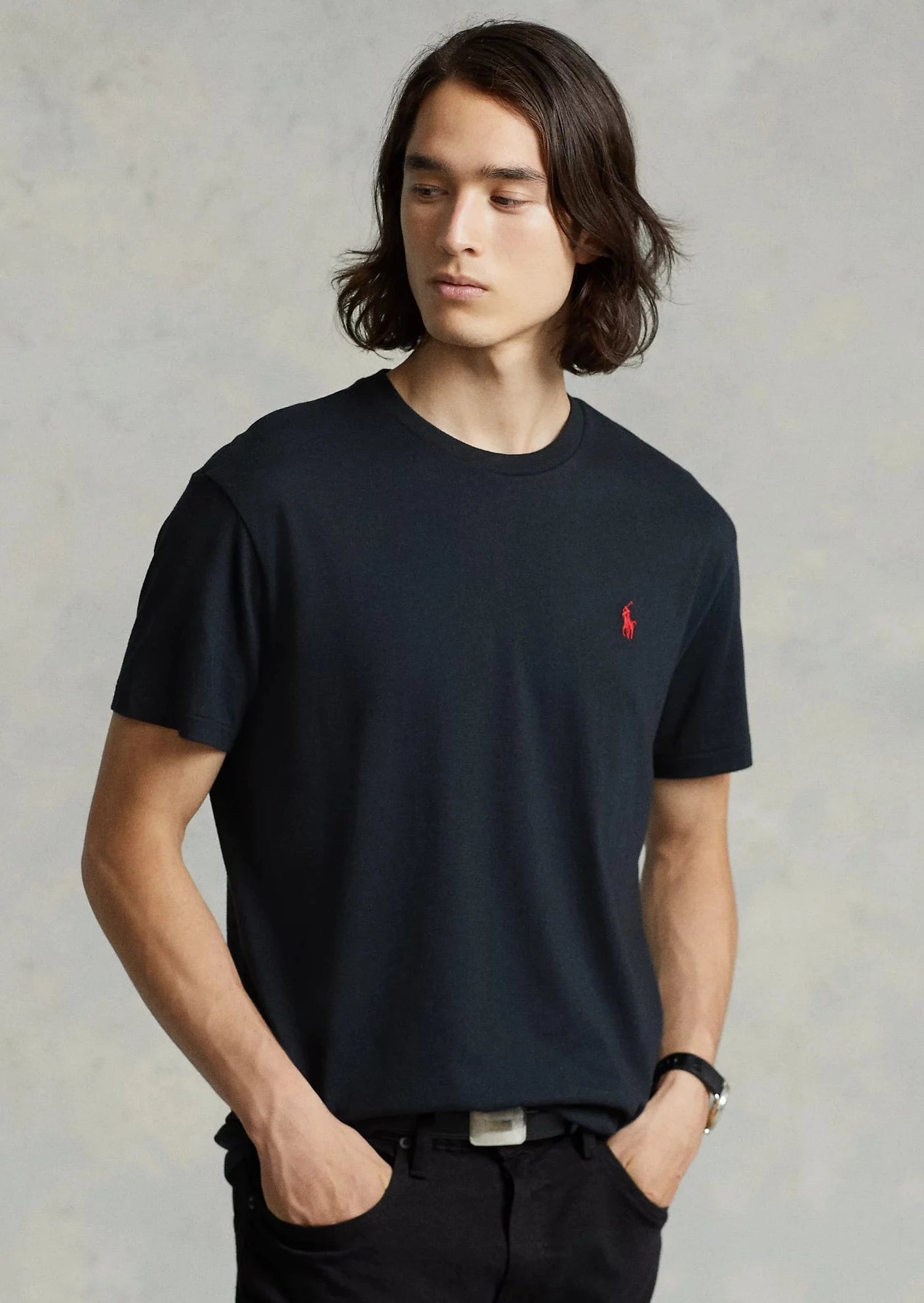 T-Shirt homme Ralph Lauren noir | Georgespaul