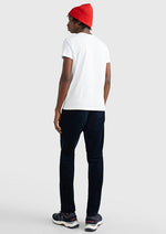 Laden Sie das Bild in den Galerie-Viewer, T-Shirt homme Tommy Hilfiger ajusté blanc coton stretch | Georgespaul
