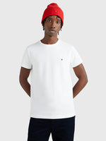 Laden Sie das Bild in den Galerie-Viewer, T-Shirt homme Tommy Hilfiger ajusté blanc coton stretch | Georgespaul
