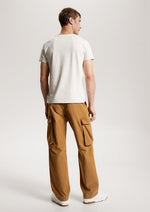 Afbeelding in Gallery-weergave laden, T-Shirt homme Tommy Hilfiger ajusté blanc en coton bio stretch | Georgespaul
