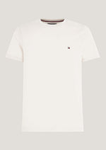 Afbeelding in Gallery-weergave laden, T-Shirt homme Tommy Hilfiger ajusté blanc en coton bio stretch | Georgespaul
