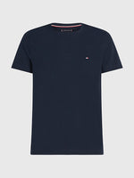 Laden Sie das Bild in den Galerie-Viewer, T-Shirt homme Tommy Hilfiger ajusté marine en coton stretch | Georgespaul
