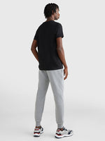 Afbeelding in Gallery-weergave laden, T-Shirt homme Tommy Hilfiger ajusté noir en coton stretch | Georgespaul
