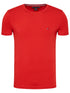 T-Shirt homme Tommy Hilfiger ajusté rouge en coton bio stretch | Georgespaul