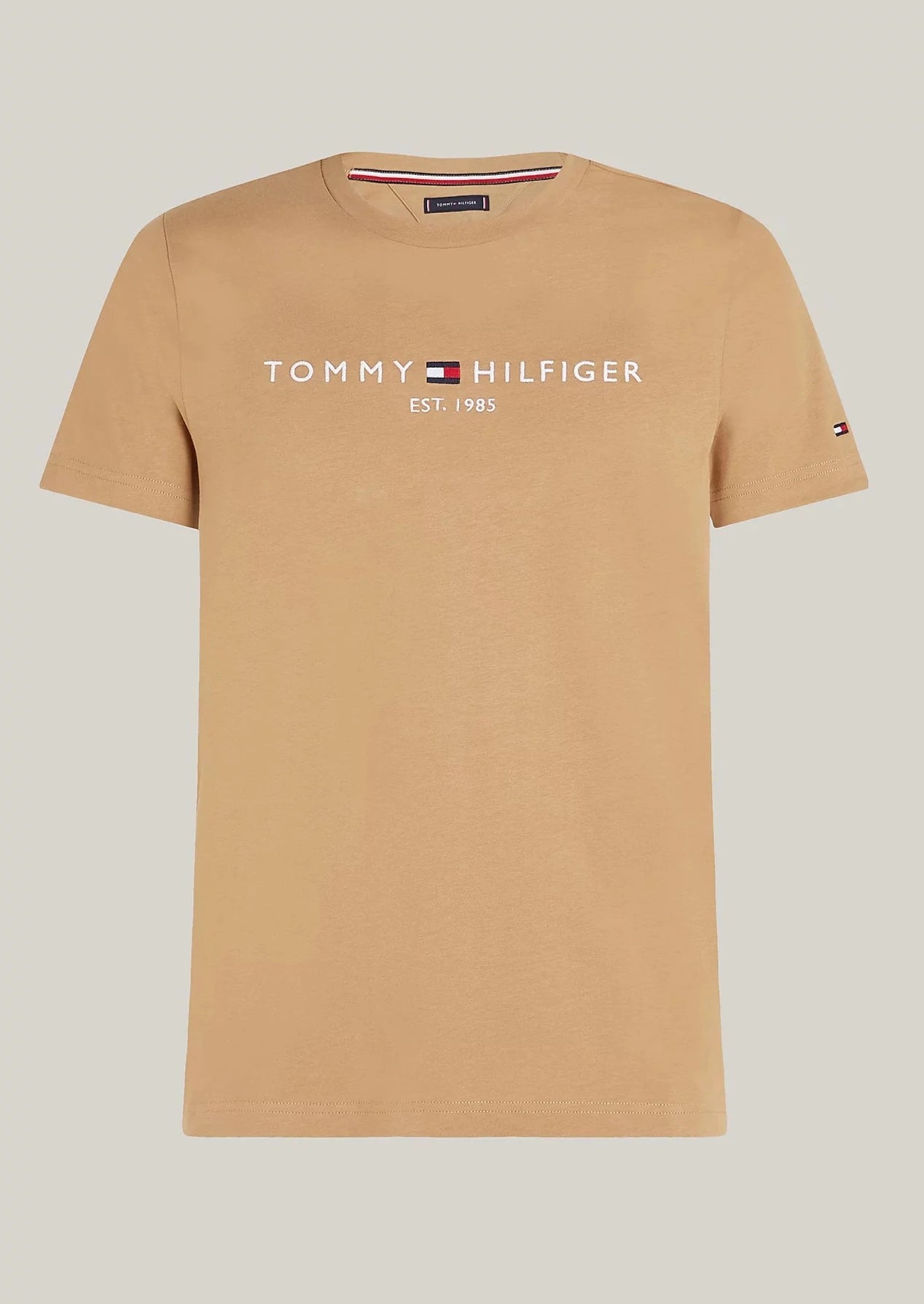 T-Shirt homme Tommy Hilfiger marron | Georgespaul