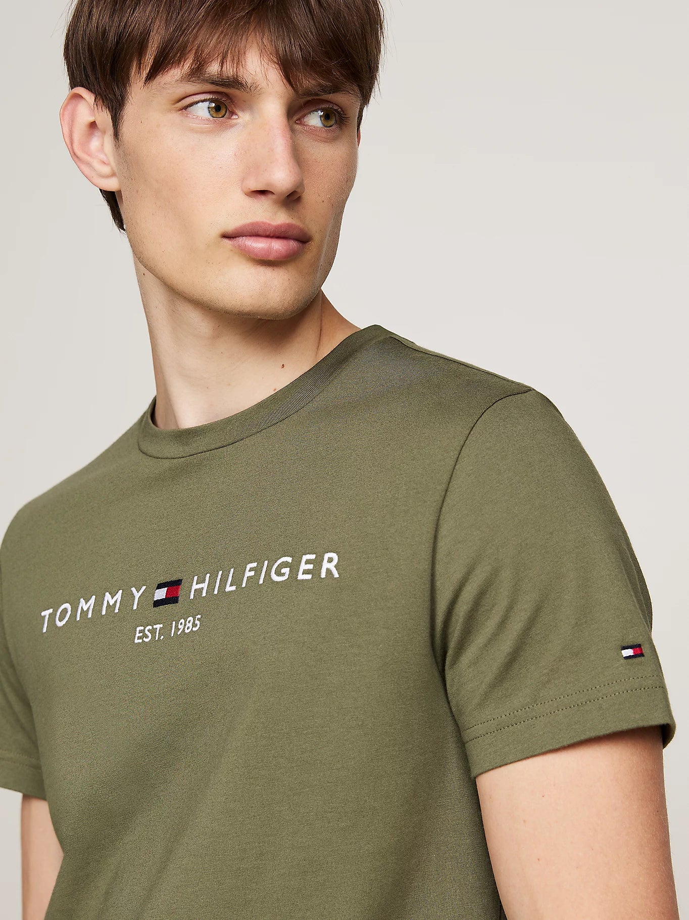 T-Shirt homme Tommy Hilfiger vert | Georgespaul