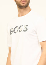 Laden Sie das Bild in den Galerie-Viewer, T-Shirt homme logo BOSS blanc | Georgespaul
