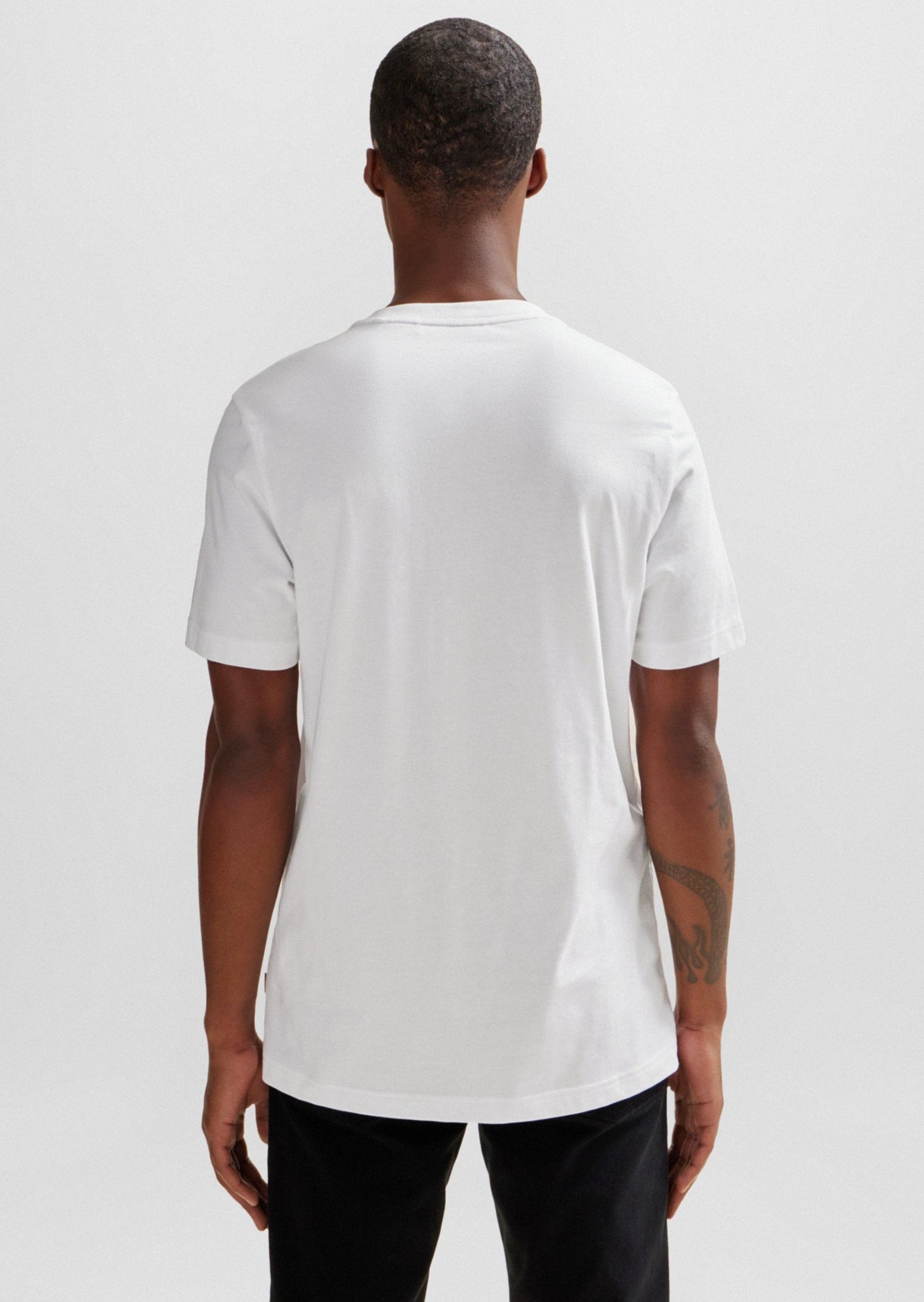 T-Shirt homme logo BOSS blanc | Georgespaul