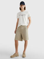 Charger l&#39;image dans la galerie, T-Shirt homme logo Tommy Hilfiger coton bio blanc | Georgespaul
