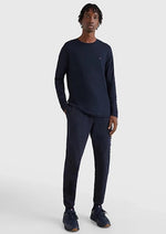Laden Sie das Bild in den Galerie-Viewer, T-Shirt homme manches longues Tommy Hilfiger marine coton bio | Georgespaul
