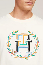 Laden Sie das Bild in den Galerie-Viewer, T-Shirt logo Tommy Hilfiger beige
