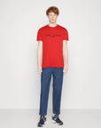 T-Shirt Tommy Hilfiger rouge en coton bio - Georgespaul