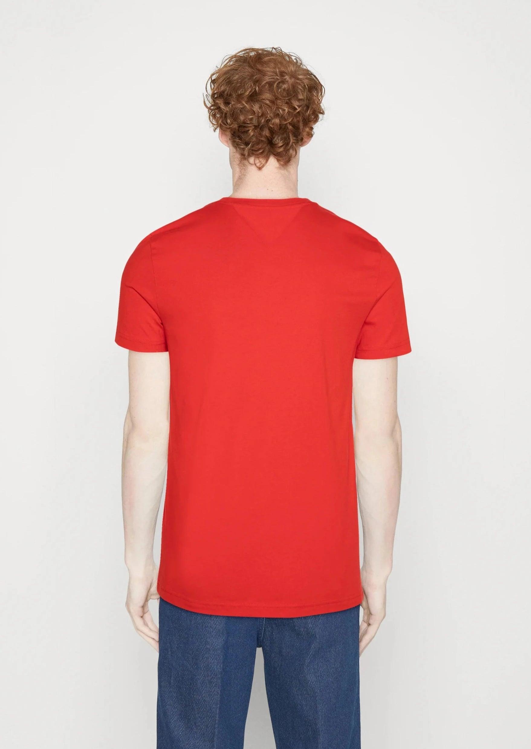 T-Shirt Tommy Hilfiger rouge en coton bio - Georgespaul