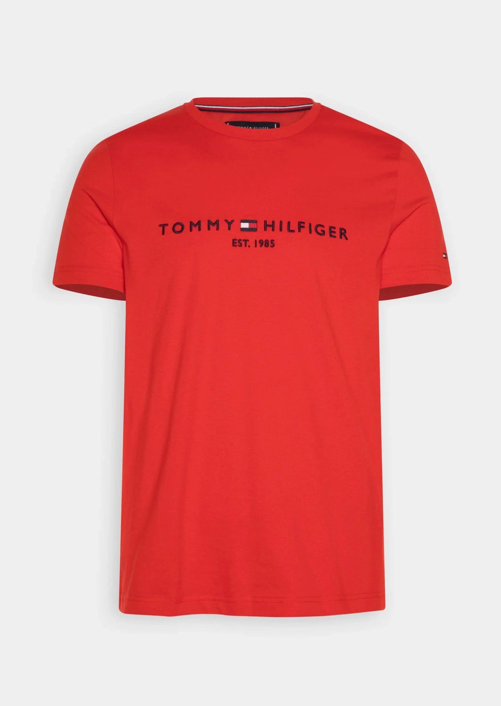 T-Shirt Tommy Hilfiger rouge en coton bio - Georgespaul