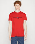 T-Shirt Tommy Hilfiger rouge en coton bio - Georgespaul