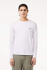 Afbeelding in Gallery-weergave laden, T-Shirt manches longues Lacoste blanc 
