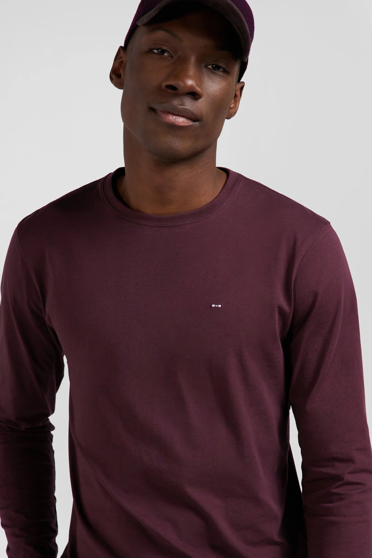 T-Shirt manches longues Eden Park bordeaux - Georgespaul