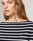 T-Shirt marinière Tommy Hilfiger en coton pour femme | Georgespaul