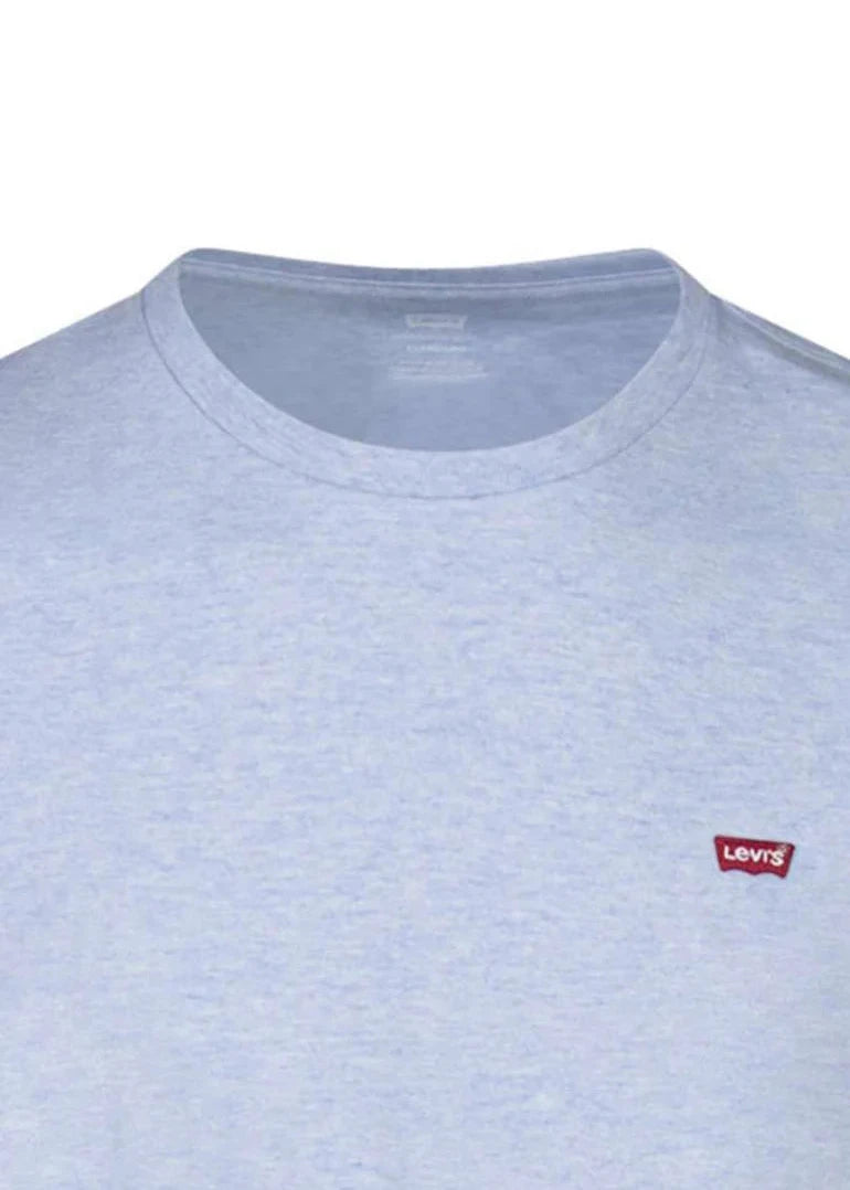 T-Shirt petit logo Levi's® bleu uni pour homme | Georgespaul