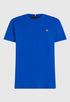 T-Shirt petit logo Tommy Hilfiger bleu en coton bio - Georgespaul