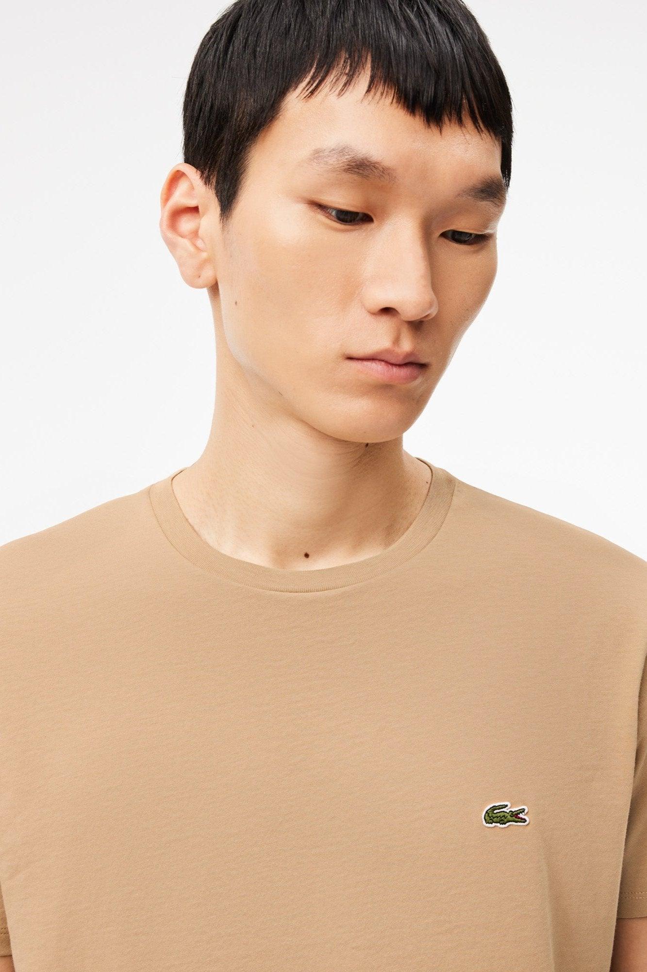 T-Shirt pour homme Lacoste beige | Georgespaul