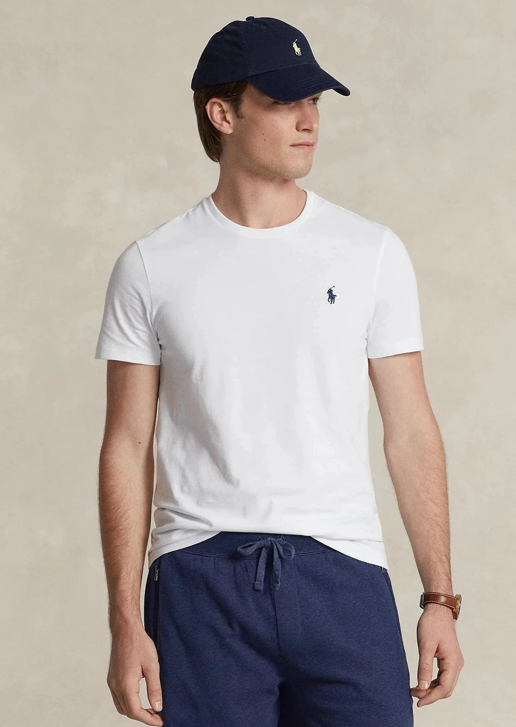 T-Shirt pour homme Ralph Lauren ajusté blanc | Georgespaul