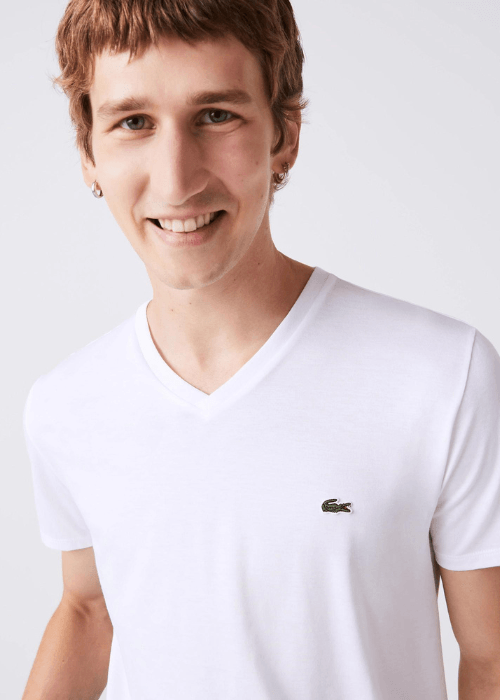 T-shirt Lacoste blanc - Georgespaul