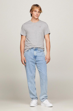 Laden Sie das Bild in den Galerie-Viewer, T-shirt Tommy Jeans gris coton bio

