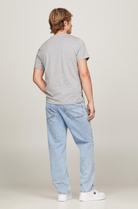 T-shirt Tommy Jeans gris coton bio