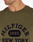 T-Shirt logo Tommy Hilfiger kaki en coton bio - Georgespaul