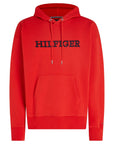 Sweat à capuche Tommy Hilfiger oversize rouge en coton bio - Georgespaul