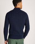 Pull demi-zip Tommy Hilfiger marine - Georgespaul