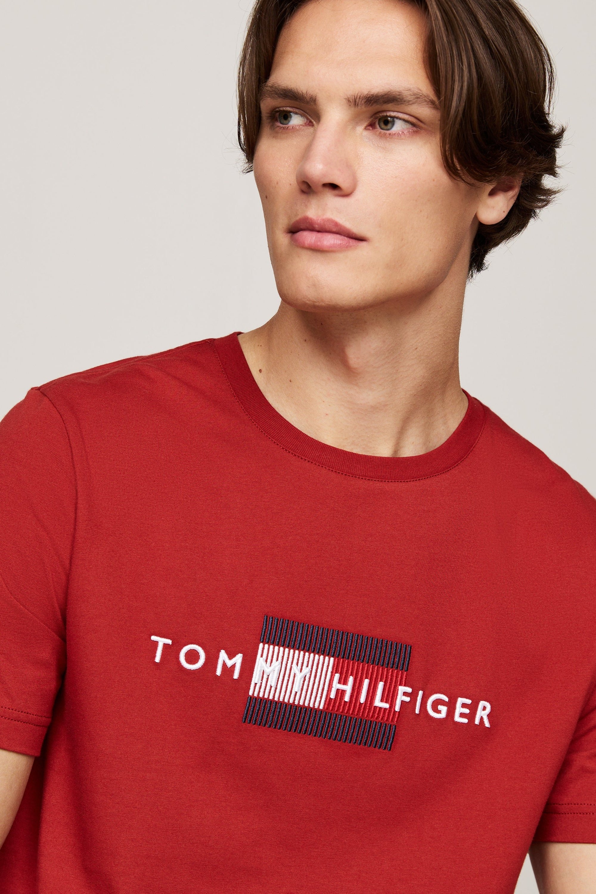 T-Shirt Tommy Hilfiger rouge - Georgespaul