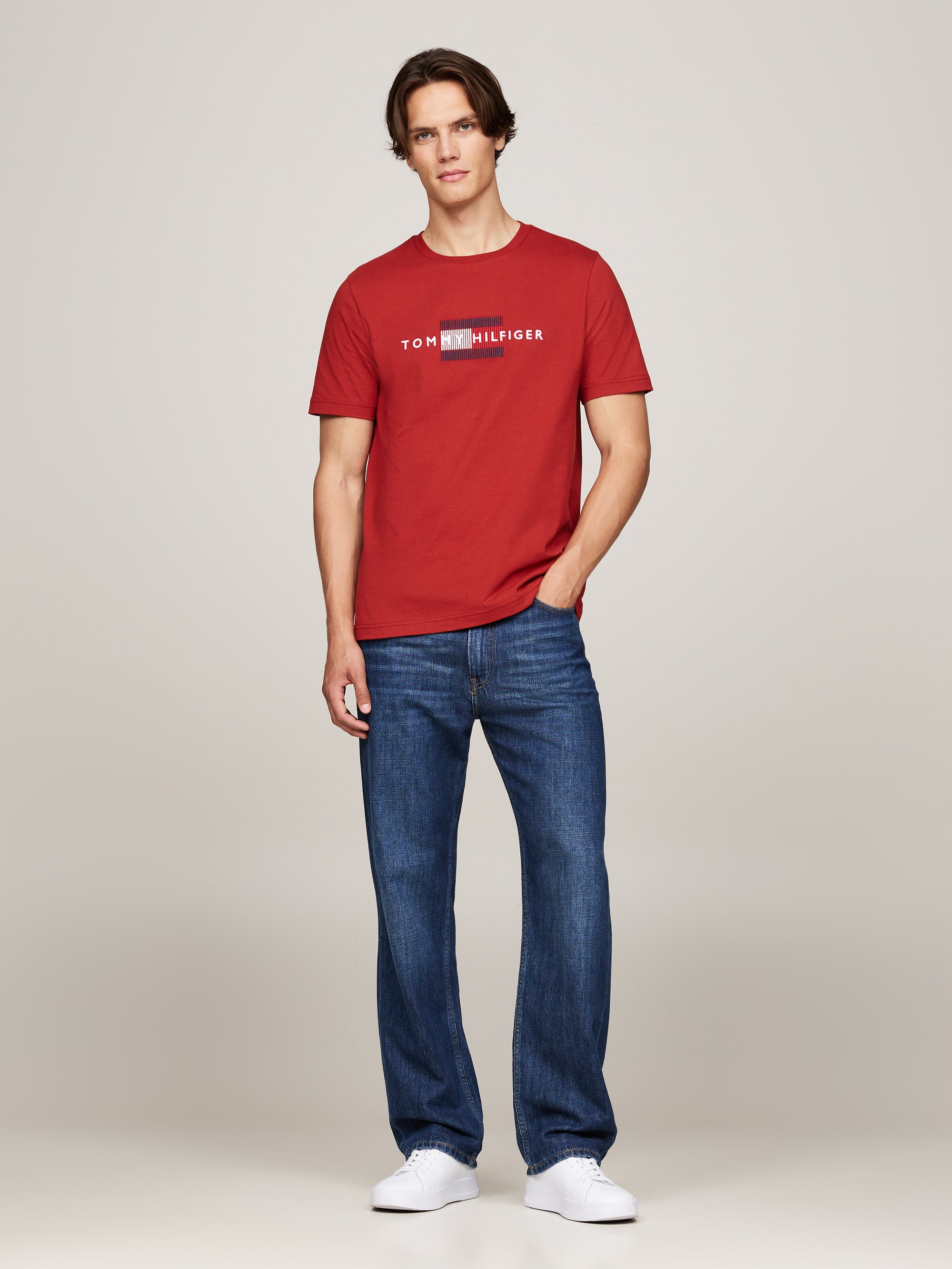 T-Shirt Tommy Hilfiger rouge - Georgespaul