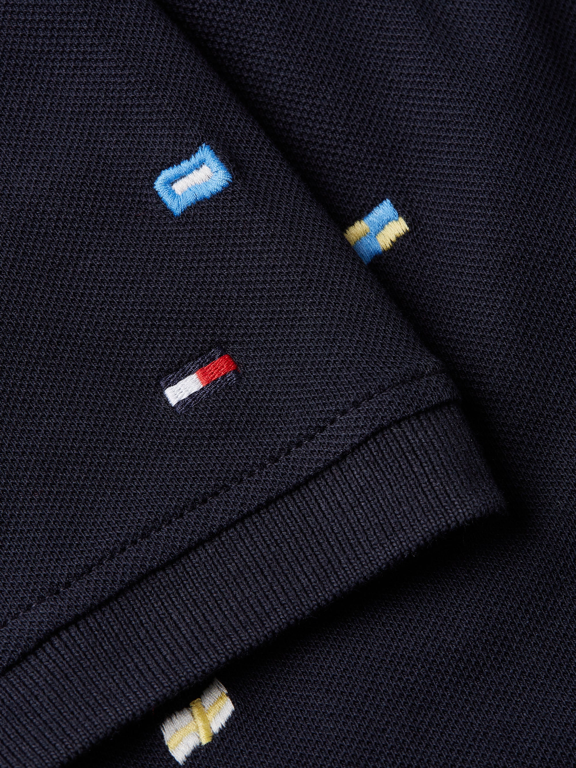 Polo à motifs Tommy Hilfiger marine