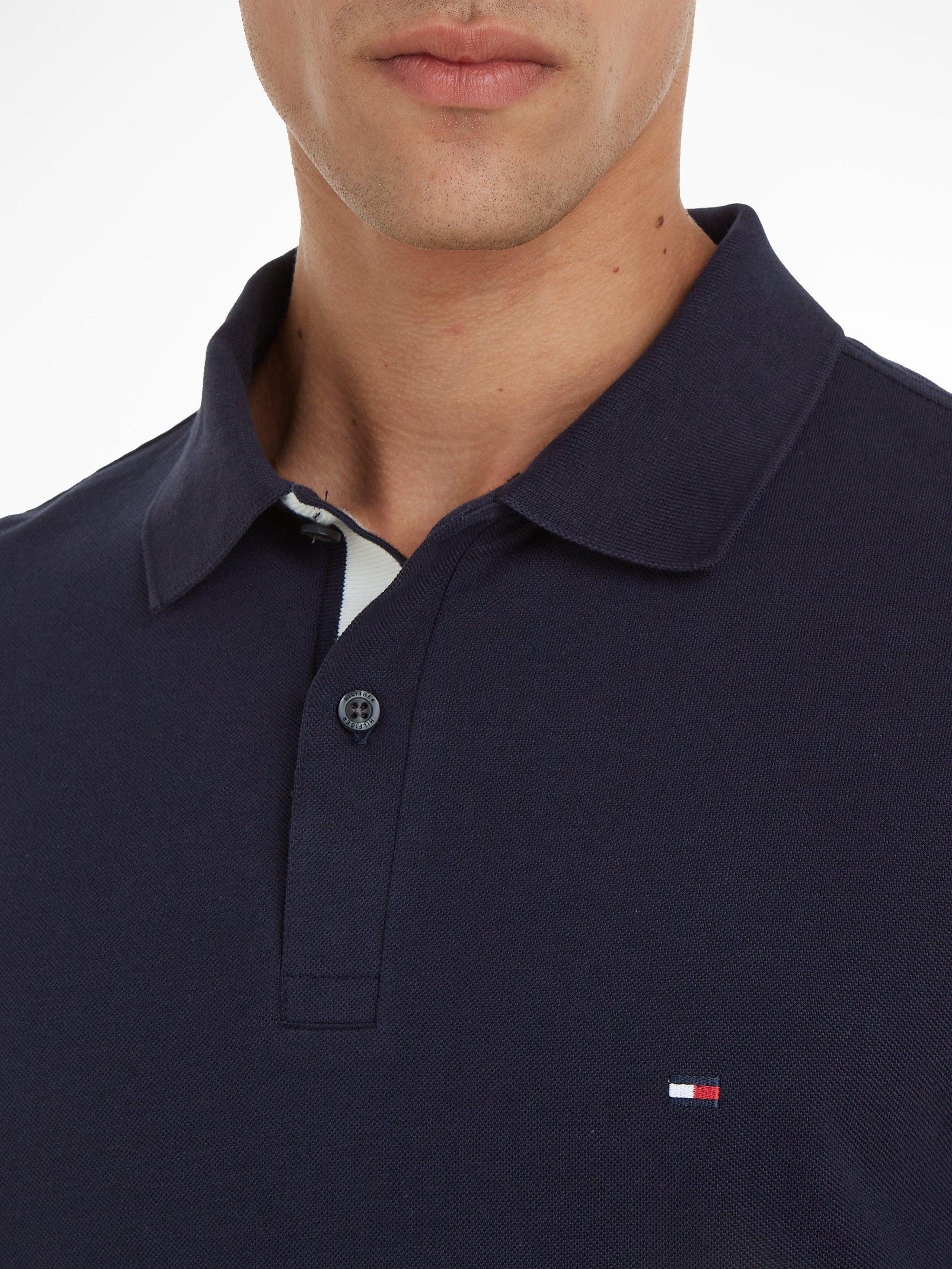 Polo Tommy Hilfiger marine en coton bio - Georgespaul