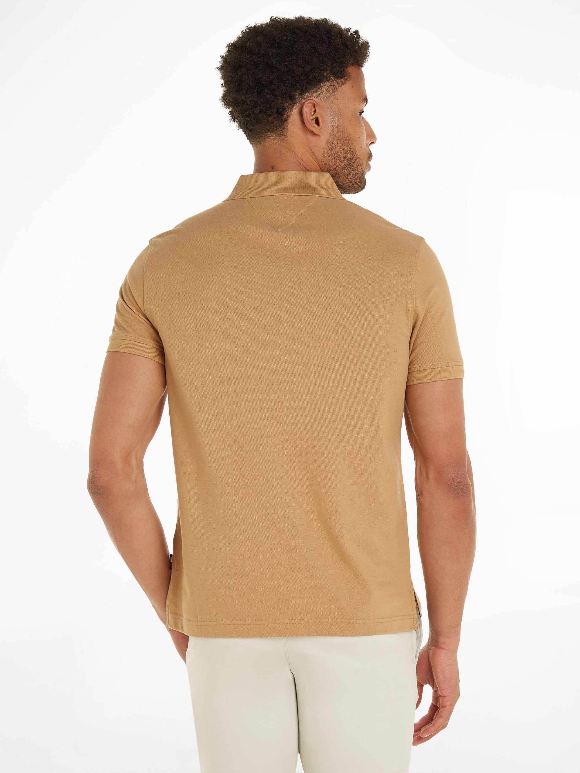 Polo Tommy Hilfiger beige en coton bio - Georgespaul