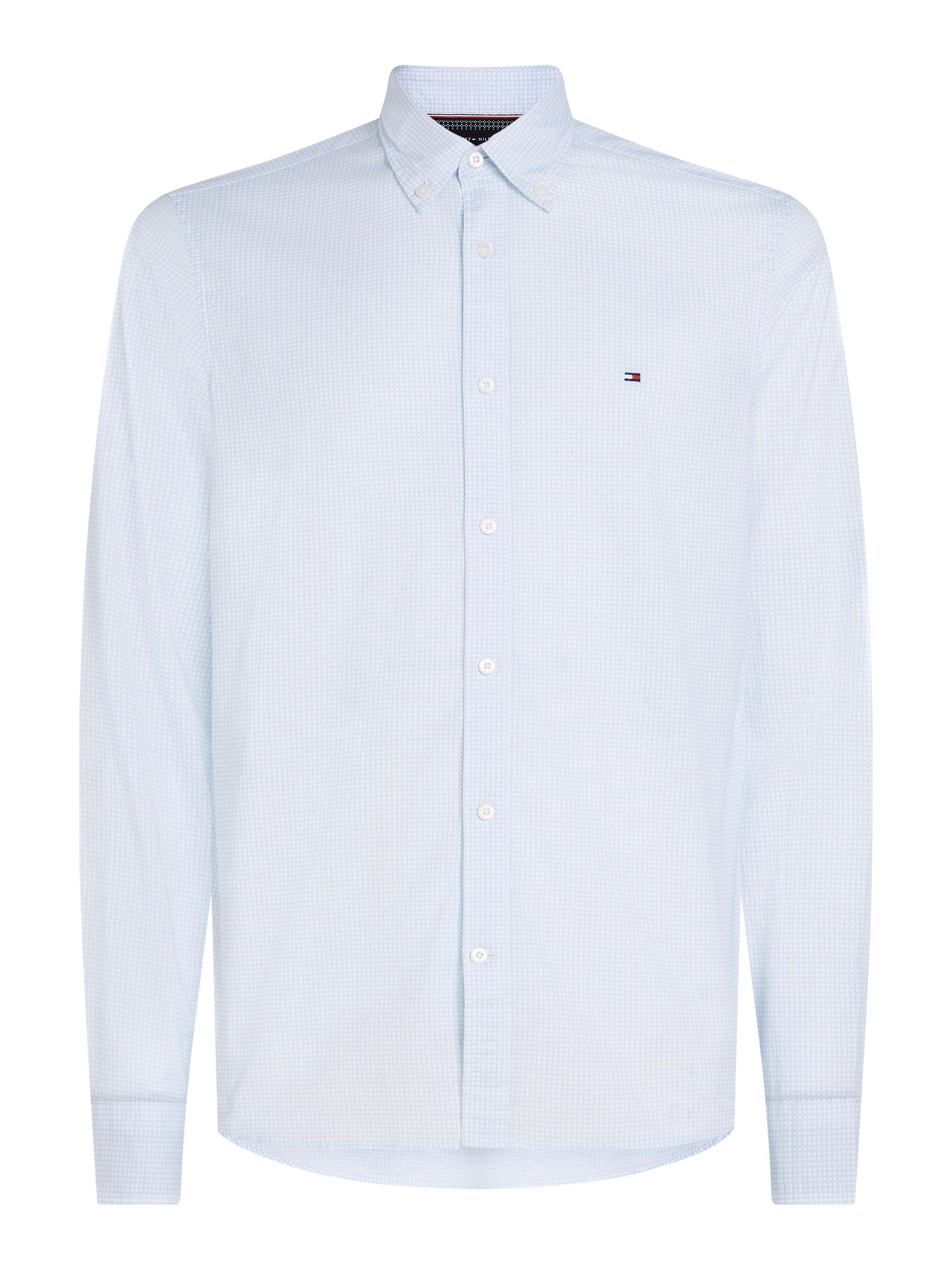 Chemise à motifs Tommy Hilfiger blanche - Georgespaul