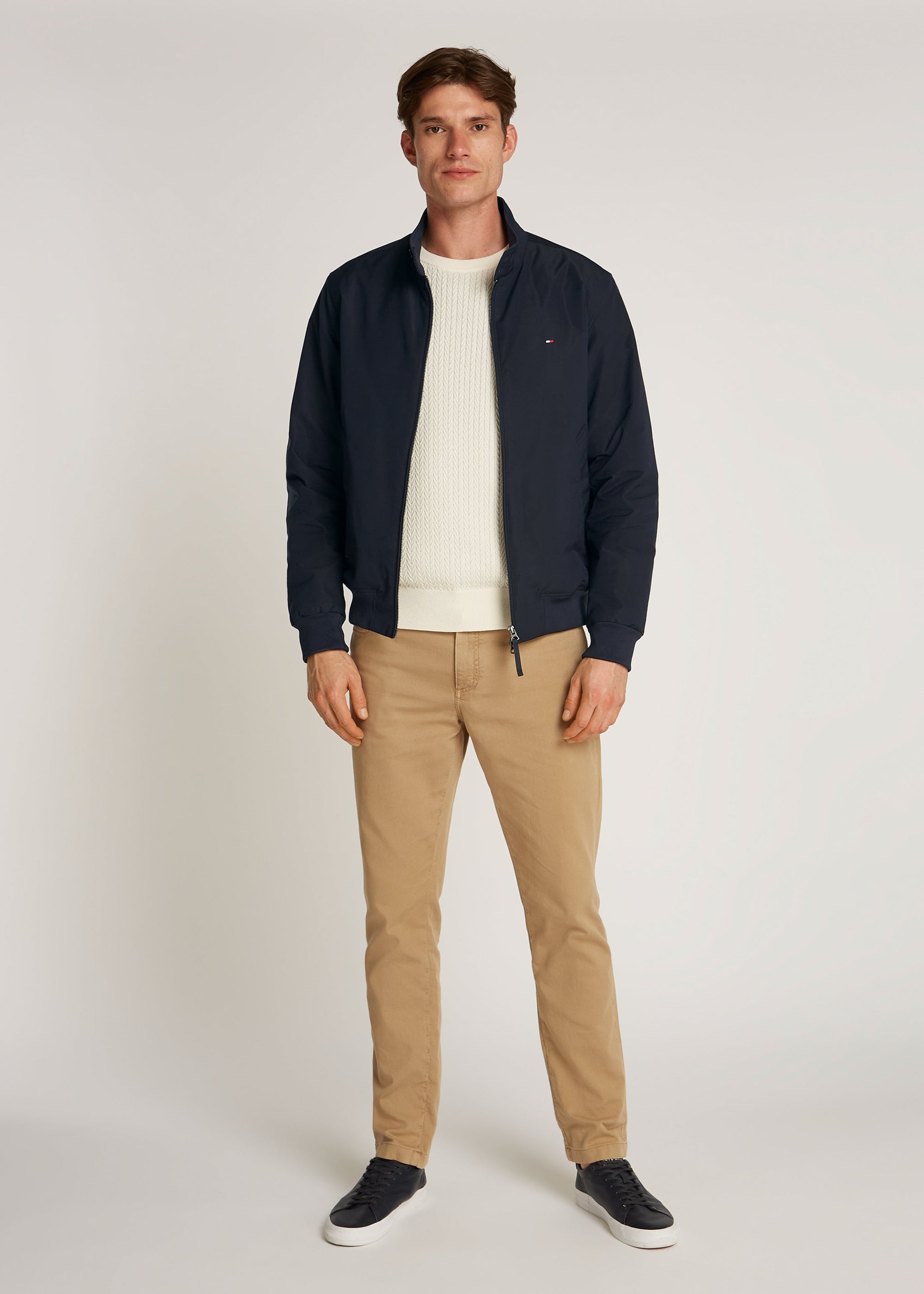 Veste déperlante Tommy Hilfiger marine pour homme | Georgespaul