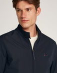 Veste déperlante Tommy Hilfiger marine pour homme | Georgespaul