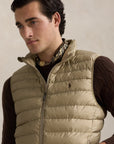 Doudoune sans manches Ralph Lauren beige pour homme | Georgespaul 