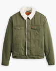 Veste Sherpa Levi's® kaki pour homme | Georgespaul