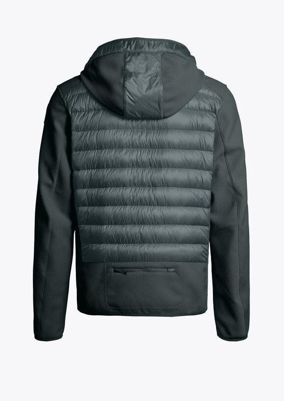 Veste bi-matière à capuche Nolan Parajumpers verte - Georgespaul