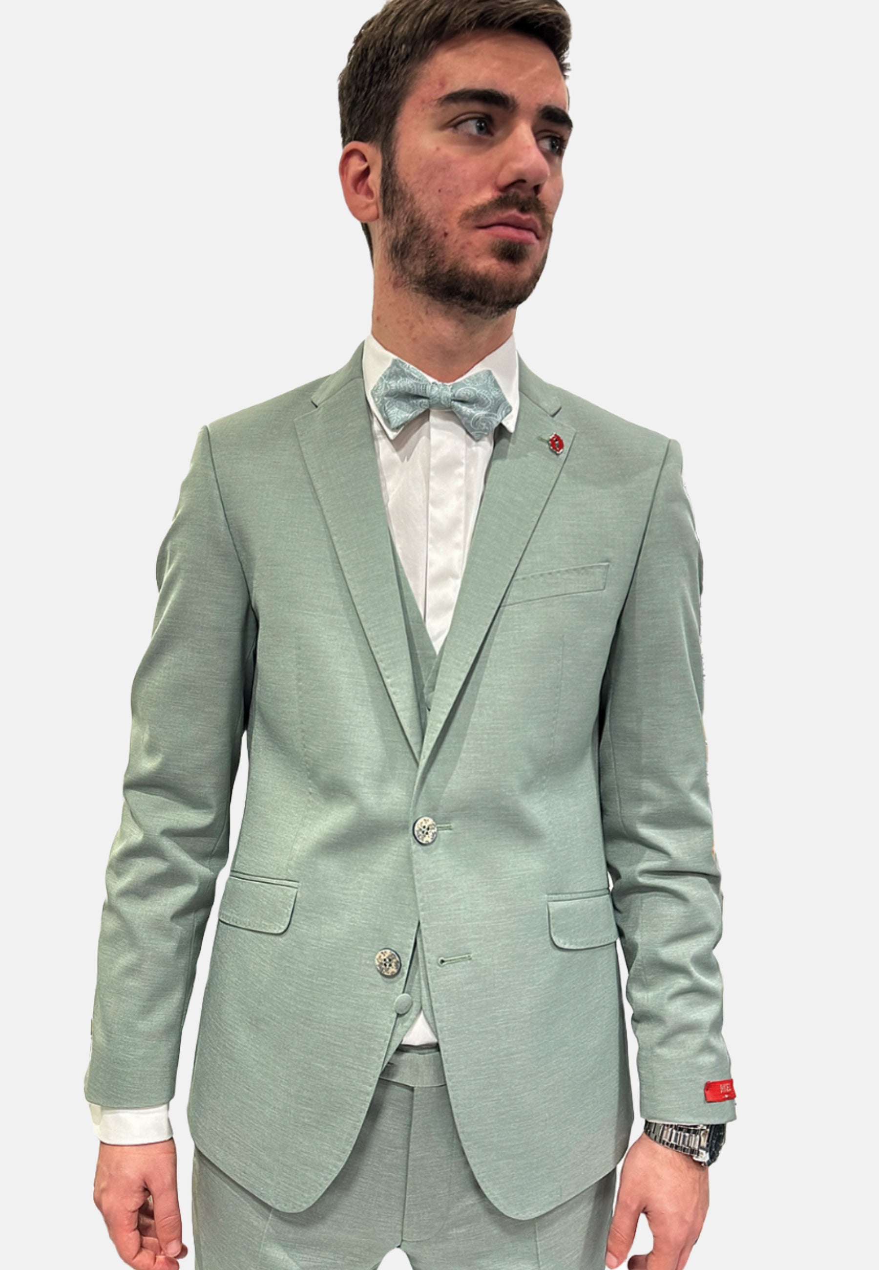 Veste de costume Digel vert clair pour homme | Georgespaul