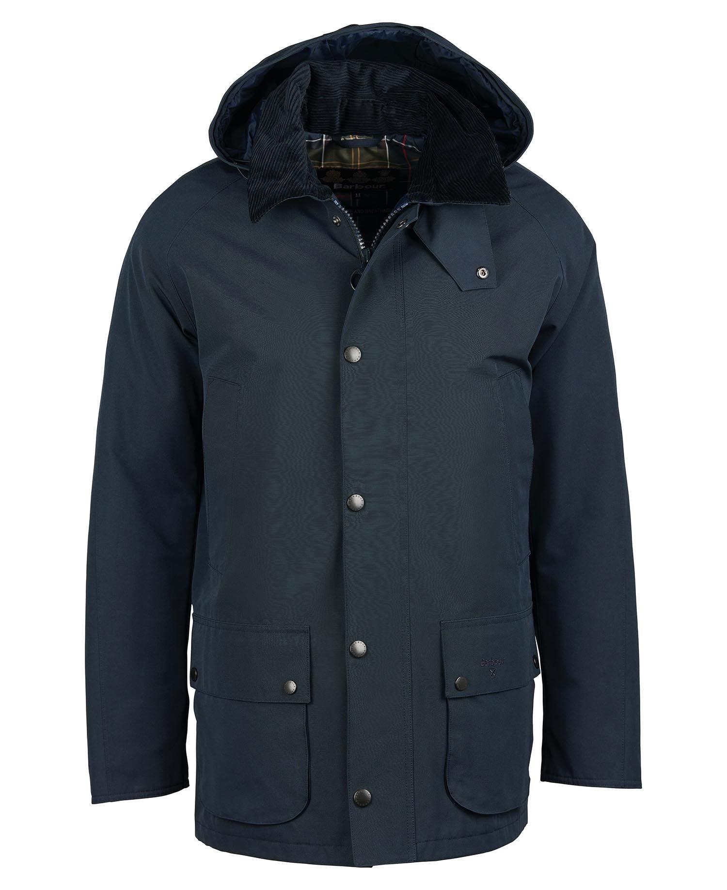 Veste imperméable à capuche Barbour marine - Georgespaul