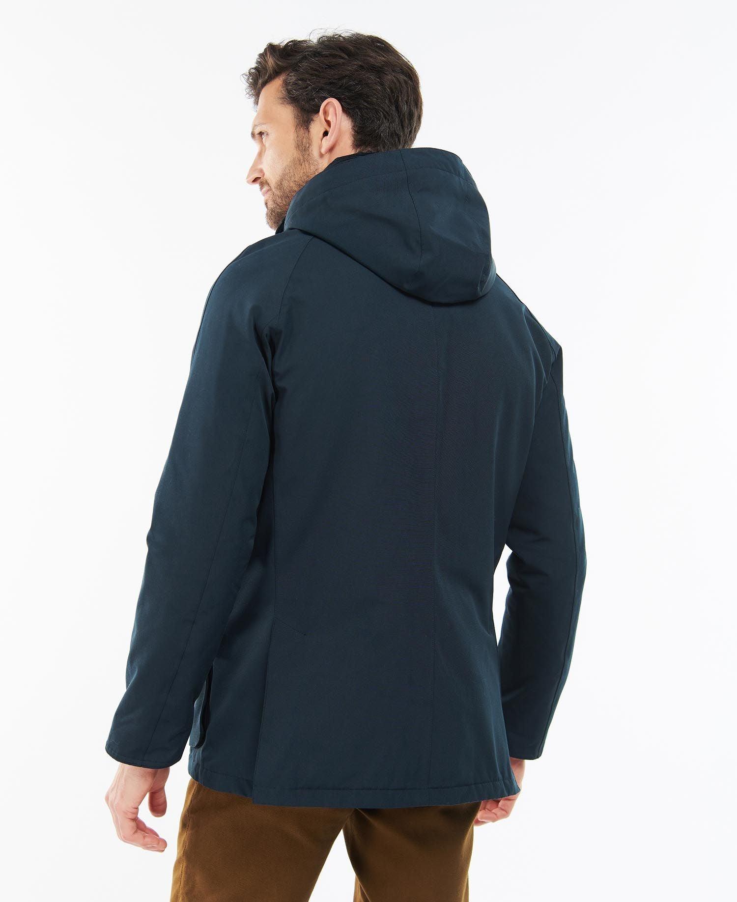 Veste imperméable à capuche Barbour marine - Georgespaul