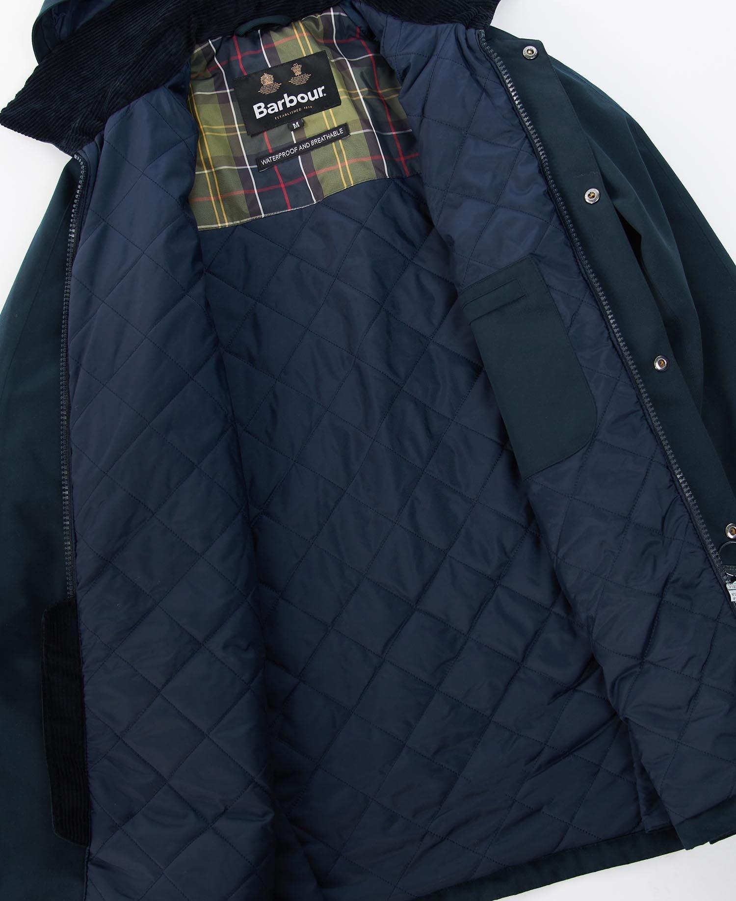 Veste imperméable à capuche Barbour marine - Georgespaul