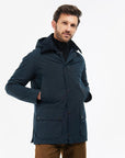 Veste imperméable à capuche Barbour marine - Georgespaul